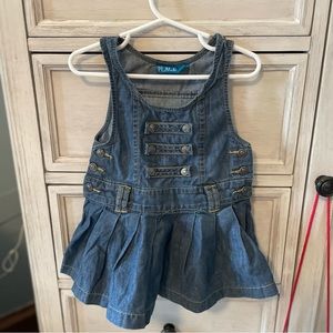 🎉 4 for $20 🎉 Pleated Denim Dress - Girls 24 months